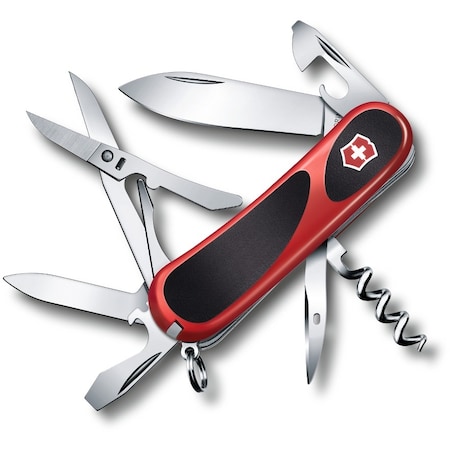 Swiss Army Brands 2024 Victorinox 2.3903.Cus2 Evolution Grip 14 Red / Black 85Mm VIC-2.3903.C-X4